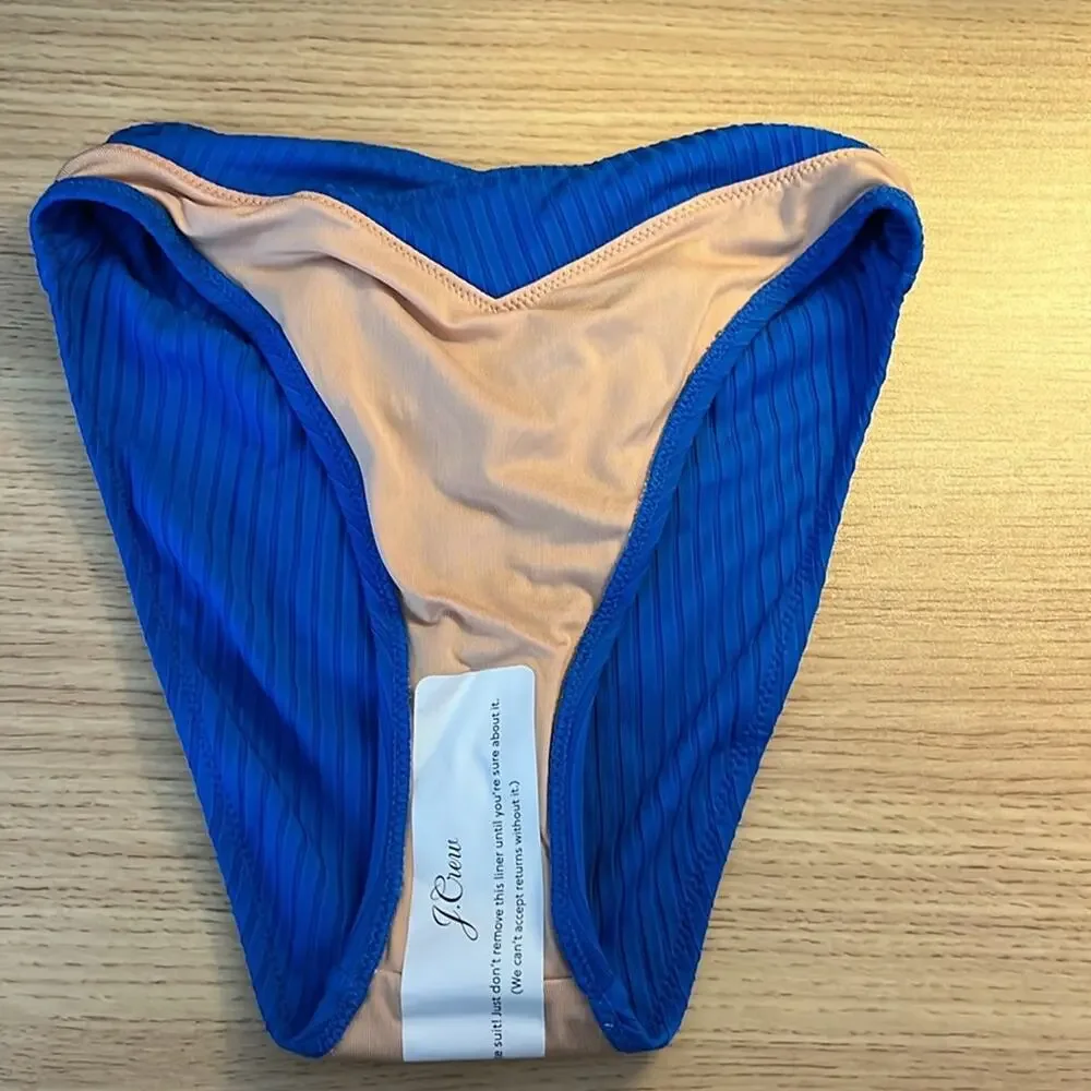 NWT J.Crew Wide-rib crossover cheeky bottom
